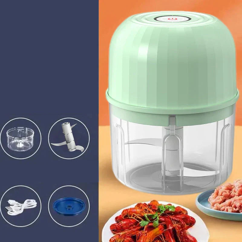 🔥HOT SALE 50% OFF🧑‍🍳Cordless Multifunctional Mini Electric Food Processor, Wireless Portable Kitchen Chopper for Minced Meat, Garlic & Baby Puree, Fast Food Prep Kitchen Helper