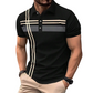 💐50% OFF! Men’s Collared Striped Top – Stylish for Office or Vacation 🏖️💼【Limited Stock】
