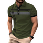 💐50% OFF! Men’s Collared Striped Top – Stylish for Office or Vacation 🏖️💼【Limited Stock】