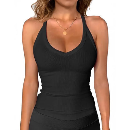 ⚡50K+ SOLD!🌞Women's Ribbed V-Neck Tank Top