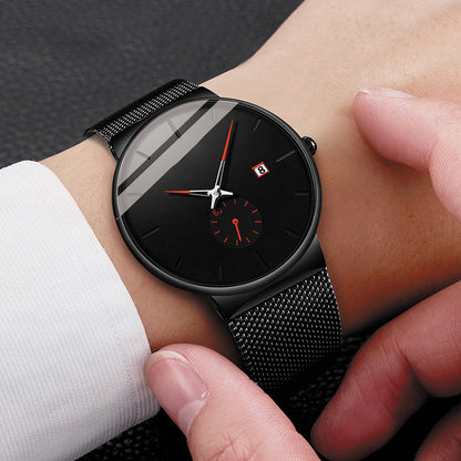 🔥2026 New Upgrade ＆ Hot Sale🔥50% Off ✨ Men's Minimalist Quartz Watch – Waterproof, Stainless Steel Mesh ✨