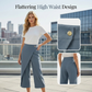 ⏳Time-Limited Special⏰Women's Patchwork Cropped Casual Trousers👖
