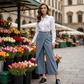 ⏳Time-Limited Special⏰Women's Patchwork Cropped Casual Trousers👖