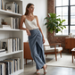 ⏳Time-Limited Special⏰Women's Patchwork Cropped Casual Trousers👖