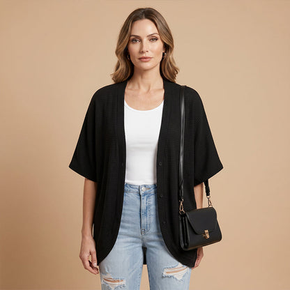 🎁2026 New Arrivals 50% OFF💥Women's Casual Short Sleeve Cardigan 🌼