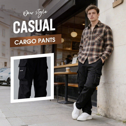 👖 50% OFF! ✨ Men's Cargo Trousers – Multi-Pockets, Stretch, Casual ✨