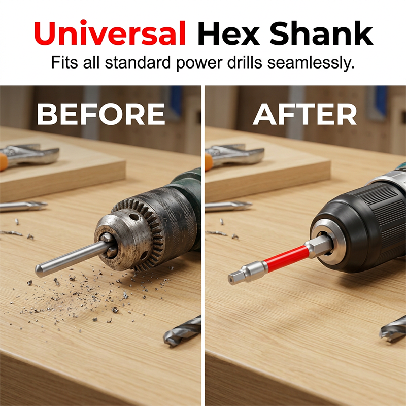 ⏰ 50% OFF – Upgrade Your Tool Kit Now ⏰🔩⛩️ Universal 1/4" Shank Pagoda Hex Bits – 6-in-1 Multi-Size Magic! | Fits All Standard Drills