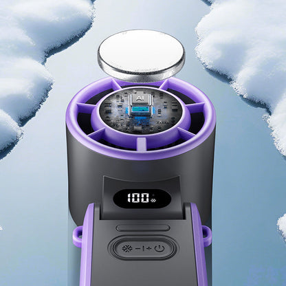 🌬️ Portable 3-in-1 Cooling Fan with Digital Display – Ultra-Long Battery Life, Compact & Foldable for Travel, Office & Bedroom