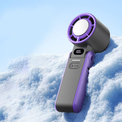 🌬️ Portable 3-in-1 Cooling Fan with Digital Display – Ultra-Long Battery Life, Compact & Foldable for Travel, Office & Bedroom
