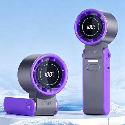 🌬️ Portable 3-in-1 Cooling Fan with Digital Display – Ultra-Long Battery Life, Compact & Foldable for Travel, Office & Bedroom