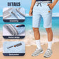 🩳 LIMITED-TIME 50% OFF! ✨ Men's Color-Block Shorts – Drawstring, Cotton Blend, Casual ✨
