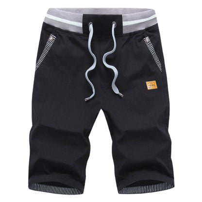 🩳 LIMITED-TIME 50% OFF! ✨ Men's Color-Block Shorts – Drawstring, Cotton Blend, Casual ✨