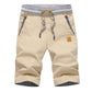 🩳 LIMITED-TIME 50% OFF! ✨ Men's Color-Block Shorts – Drawstring, Cotton Blend, Casual ✨