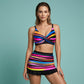 📢📢50% OFF !! ⏰Women's Striped Two-Piece Swimsuit