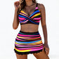 📢📢50% OFF !! ⏰Women's Striped Two-Piece Swimsuit