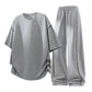 Men's Casual Crew Neck T-Shirt & Pants Set