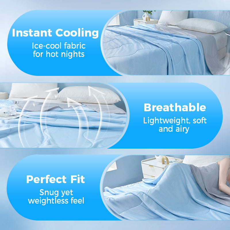💜 LAST DAY PROMOTION - 50%OFF❄️A self-cooling blanket! ❄️Comfortable Cooling Blanket