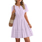 🔥Summer Hot Sale - 50% Off😍Women's Short Sleeve Tiered Mini Dress