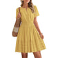 🔥Summer Hot Sale - 50% Off😍Women's Short Sleeve Tiered Mini Dress