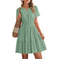🔥Summer Hot Sale - 50% Off😍Women's Short Sleeve Tiered Mini Dress