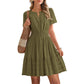 🔥Summer Hot Sale - 50% Off😍Women's Short Sleeve Tiered Mini Dress