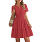 🔥Summer Hot Sale - 50% Off😍Women's Short Sleeve Tiered Mini Dress