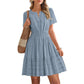 🔥Summer Hot Sale - 50% Off😍Women's Short Sleeve Tiered Mini Dress