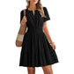 🔥Summer Hot Sale - 50% Off😍Women's Short Sleeve Tiered Mini Dress