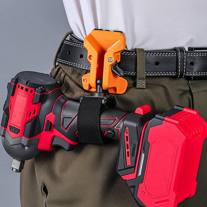 ⏳Time-Limited Special⏰🔧🛠️ Portable Self-Locking Power Tool Holster – Auto-Lock Belt Clip for Drills & Impact Drivers🔒