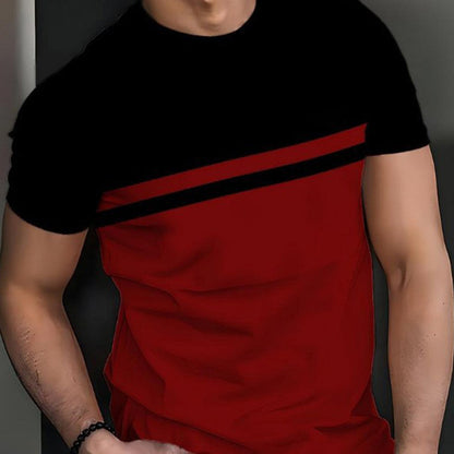 ⏰Men's Color-Block Crew Neck T-Shirt