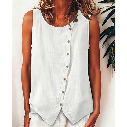 🌸 50% OFF NOW! 🌸Summer Loose Fit Button-Up Tunic Vest
