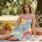 🌸Summer Hot Sale 50% Off✨Casual Sleeveless A-Line Printed Summer Dress