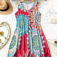 🌸Summer Hot Sale 50% Off✨Casual Sleeveless A-Line Printed Summer Dress