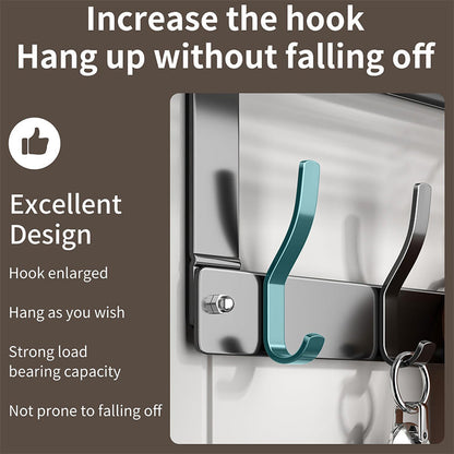 ✨ Over-Door Hooks & Storage Basket – Heavy-Duty Carbon Steel Holds 50 lbs, Tool-Free Snap-On Installation & Detachable Basket – Space-Saving Organizer for Towels, Coats & Bags 🧺