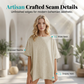 👚 50% OFF NOW! 🚤 Women's Solid Color Loose Fit Boat Neck Top – Soft, breathable & effortlessly chic – perfect for casual days or beach-ready style 🌊