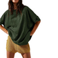 👚 50% OFF NOW! 🚤 Women's Solid Color Loose Fit Boat Neck Top – Soft, breathable & effortlessly chic – perfect for casual days or beach-ready style 🌊