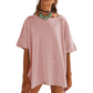 👚 50% OFF NOW! 🚤 Women's Solid Color Loose Fit Boat Neck Top – Soft, breathable & effortlessly chic – perfect for casual days or beach-ready style 🌊