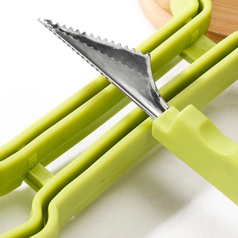 🍉🔪 3-in-1 Stainless Steel Fruit Scooper Set | Scoop, Carve, and Core – Pay on Delivery ✨✅