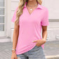 Casual V-Neck Collared T-Shirt for Women
