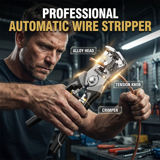 🛠️ 50% OFF NOW! 🔥 Automatic Self-Adjusting Wire Stripper & Crimper – Self-adjusting for fast stripping, 2-in-1 stripper & crimper & comfortable grip – essential for DIY electrical work and home repairs 🔌