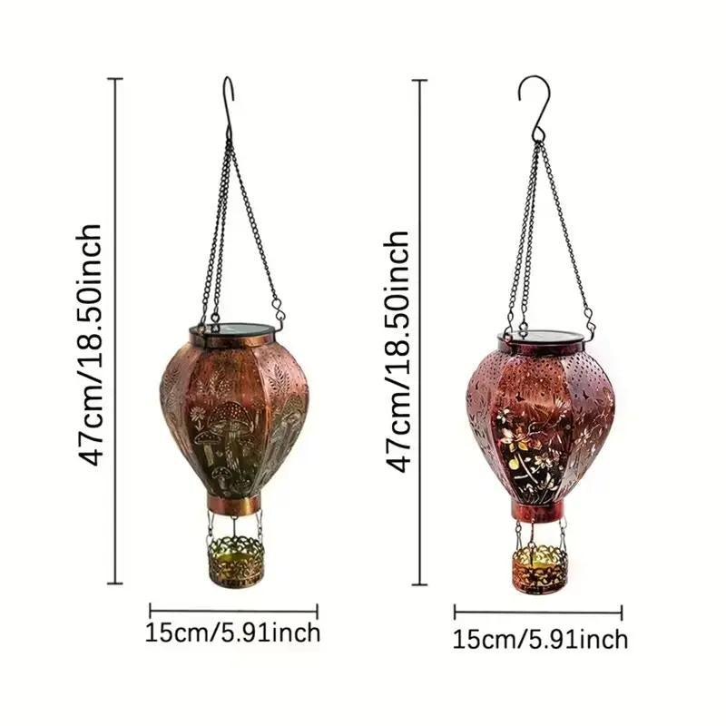 🎈🔆 Solar Hot Air Balloon Lantern – Charges by Day, Glows by Night | Waterproof & Weatherproof ☔✅