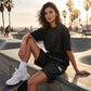 🆕👖50% OFF！✨ 2026 New Arrival! Women's Elastic Waist Drawstring Cargo Shorts