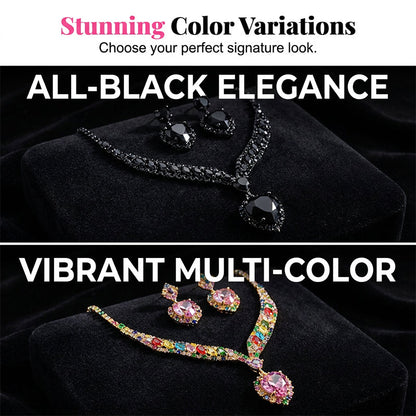💎 50% OFF! ✨ Sparkling Heart Jewelry Set – Necklace & Earrings, Elegant, Lightweight 💖