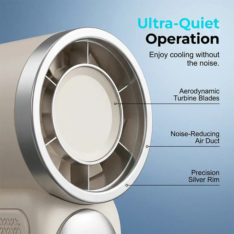 🌬️ Buy 1 Get 1 Free⭐Turbo Handheld Fan – LED Display, 6 Speeds, 3000mAh 🔋