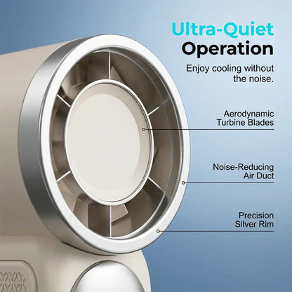🌬️ Buy 1 Get 1 Free⭐Turbo Handheld Fan – LED Display, 6 Speeds, 3000mAh 🔋