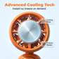 💦Summer Hot Sale🧊Portable Handheld Digital Display Cooling Fan