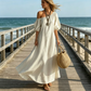 ⏰ 50% OFF✨Women's One-Shoulder Puff Sleeve Maxi Dress