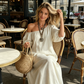 ⏰ 50% OFF✨Women's One-Shoulder Puff Sleeve Maxi Dress