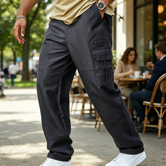 🎉👖 50% OFF Cargo Pants for Men – Relaxed Fit + Straight Leg | Comfortable & Durable ✅