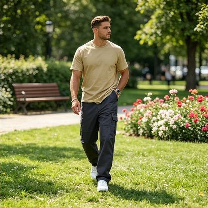 🎉👖 50% OFF Cargo Pants for Men – Relaxed Fit + Straight Leg | Comfortable & Durable ✅